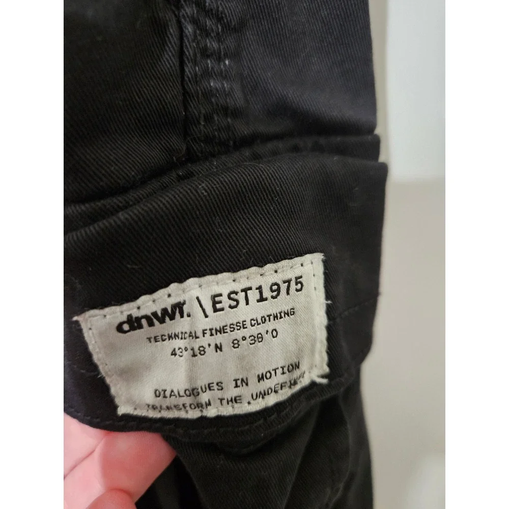 Zara Man Black Technical Cargo Pants Men 36 Utility Streetwear Trousers DNWR